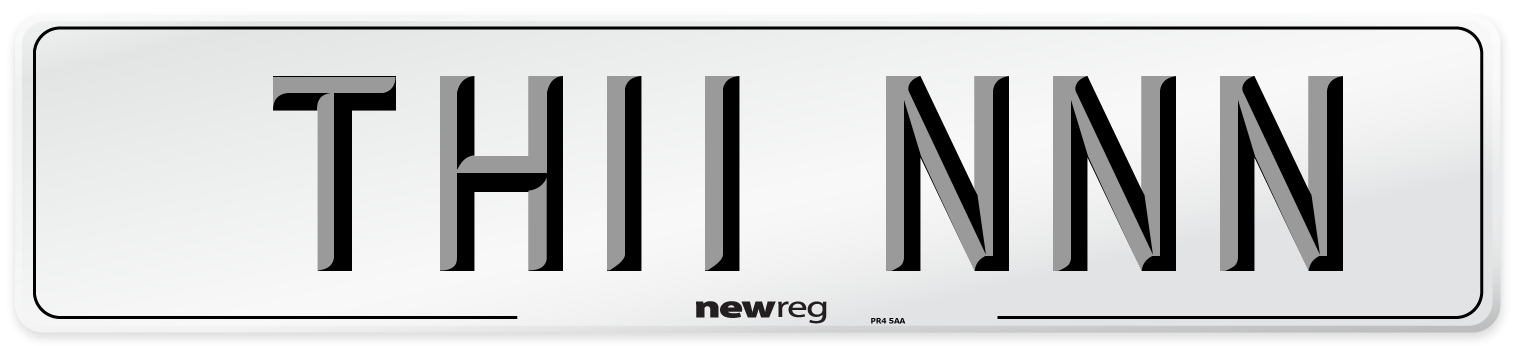 TH11 NNN Number Plate from New Reg